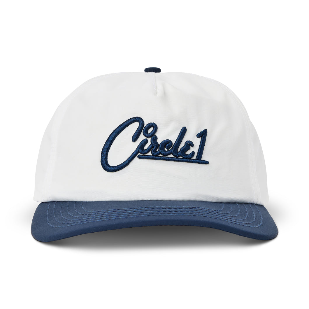 C1 Unstructured Hat - White/Navy